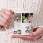 Modern minimal multi photo botanical elegant chic coffee mug<br><div class="desc">Modern minimal simple personalised family multi 9 photo Christmas holiday gift home decor tray design. Simple,  clean elegant minimal design. Ideal for mum,  dad,  sister,  brother,  husband,  wife,  aunty,  uncle,  grandma,  grandpa,  granddad birthday,  christmas,  anniversary,  mothers day,  fathers day.</div>