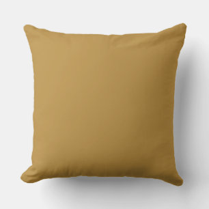 Modern Minimal Mustard Gold Solid Colour  Cushion