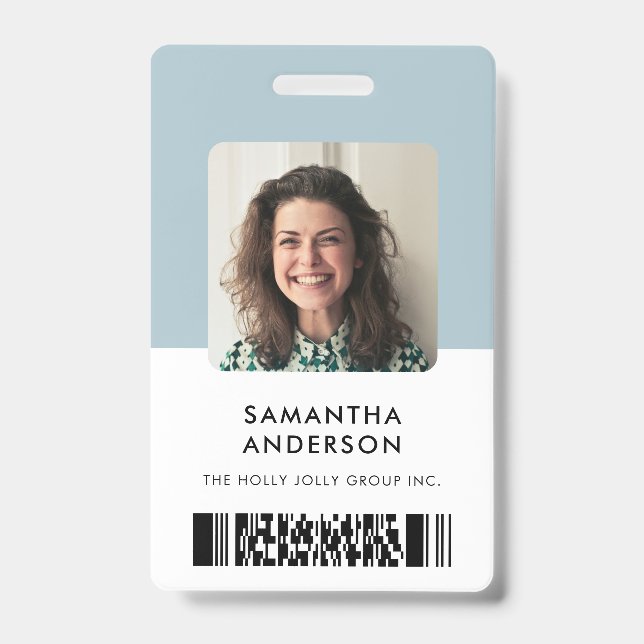 Modern Minimal Name ID Card Conference Office Badge (Front)