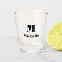 Modern Minimal Name Initial Letter Solid Colour 