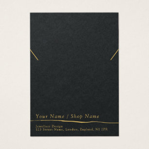 Modern minimal necklace or bracelet display card