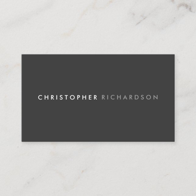 MODERN & MINIMAL No. 6 Business Card (Front)