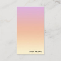 Modern Minimal Ombre Gradient Business Card