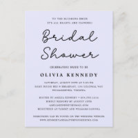 Modern Minimal Pastel Bridal Shower Invitation