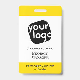Modern Minimal Personalised Conference ID Badge