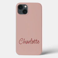 Modern Minimal Personalised Name Dusty Pink