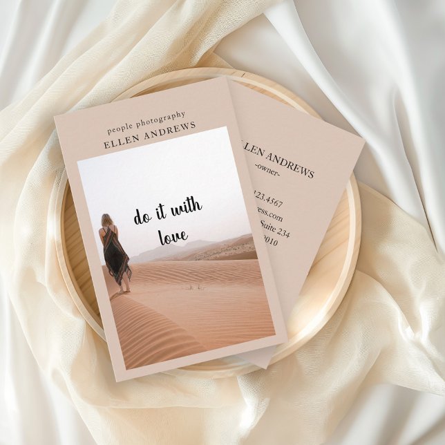 Modern Minimal Photo   business card (Creator Uploaded)