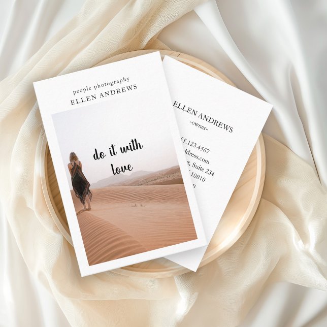 Modern Minimal Photo   business card (Creator Uploaded)