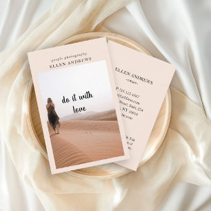 Modern Minimal Photo   business card