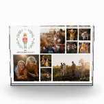 Modern minimal photo collage Christmas elegant<br><div class="desc">Nutcracker watercolor botanical cute Christmas festive holiday design</div>