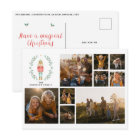 Modern minimal photo collage Christmas elegant