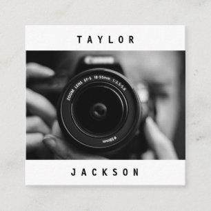 Modern Minimal Photography Business Card