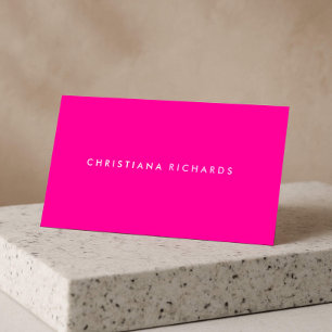 MODERN & MINIMAL PINK Business Card