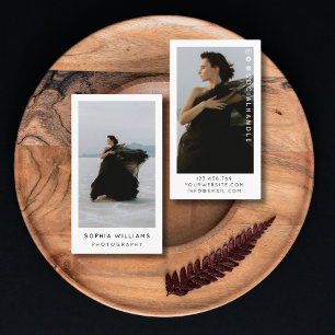 Modern Minimal Professional 2 Photo  Business Card