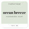Modern minimal sage green square product label