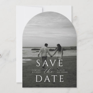 Modern Minimal Save the Date Invitation
