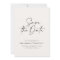 Modern minimal script photo simple wedding