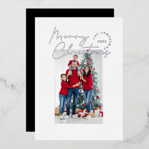 Modern minimal script typography 1 photo Christmas