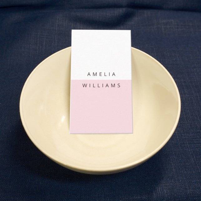 Modern Minimal Shell Pink Business Card (Creator Uploaded)