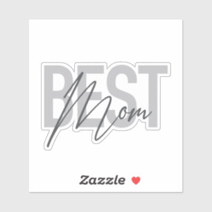 Modern, minimal, simple, cool design of Best Mum