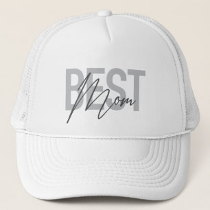 Modern, minimal, simple, cool design of Best Mum Trucker Hat