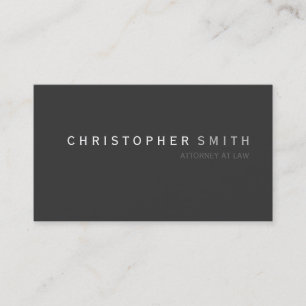 Modern Minimal Simple Plain Business Card