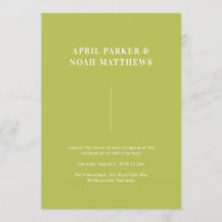 Modern Minimal Simple Typography Chartreuse Green
