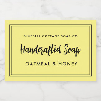 Modern Minimal Soap Bar Product Label