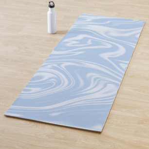 Modern Minimal Soft Blue Yoga Mat