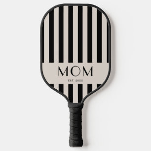 Modern Minimal Stripes Mum Established Pickleball Paddle
