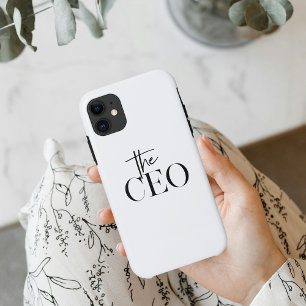 Modern Minimal The CEO Black Case-Mate iPhone Case