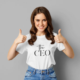 Modern Minimal The CEO Black T-Shirt