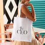 Modern Minimal The CEO Black Tote Bag<br><div class="desc">Modern Minimal The CEO Black</div>