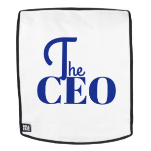 Modern Minimal The CEO Blue Backpack