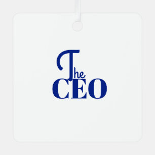Modern Minimal The CEO Blue Metal Tree Decoration