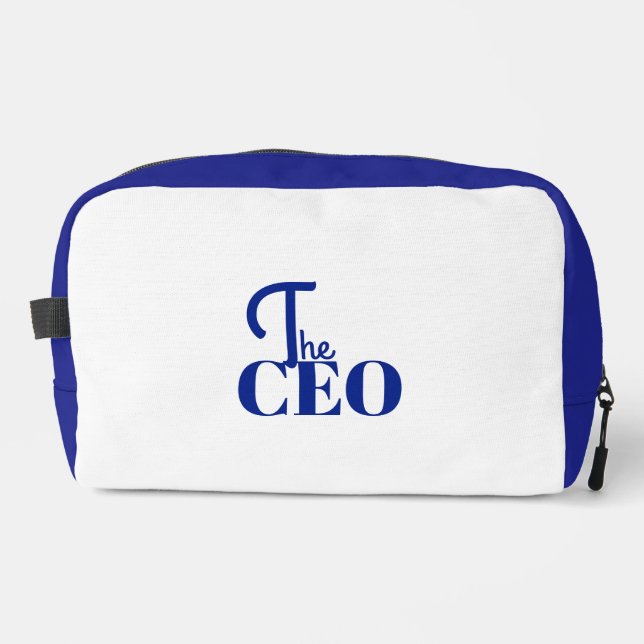 Modern Minimal The CEO Blue Printed Backpack (Front)