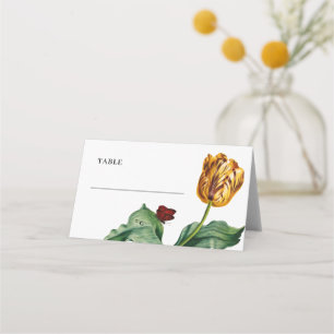 Modern Minimal Tulip Folded Place Card
