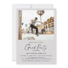 Modern Minimal Two Photo Graduation Party