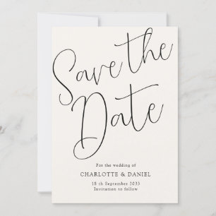 Modern, Minimal, Typografie - Save the Date Karte Invitation
