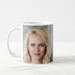 Modern minimal typography photo 50th birthday coffee mug<br><div class="desc">Modern minimal typography simple black and white 50th birthday photo gift mug. Part of a contemporary collection.</div>