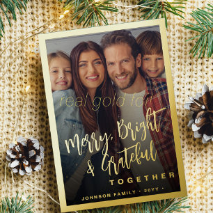 Modern minimal typography script Christmas photo