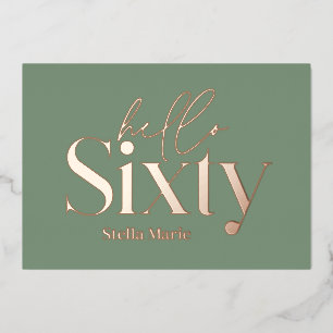 Modern minimal typography simple 60th birthday