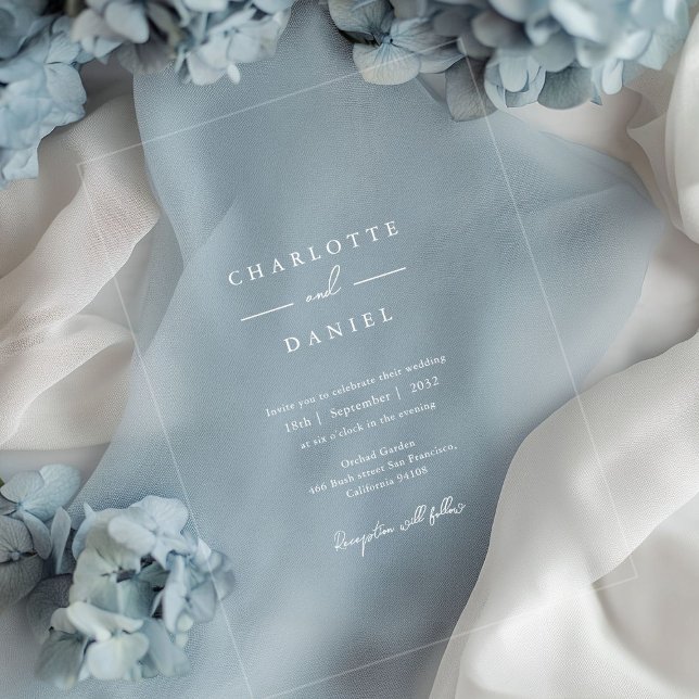 Modern, minimal, typography wedding  acrylic invitations (Modern, minimal, typography wedding acrylic invitations)