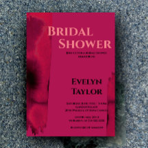 Modern, Minimal Viva Magenta Bridal Shower