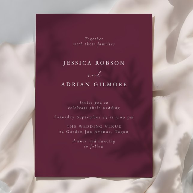 Modern Minimal Wedding Invitation (Creator Uploaded)
