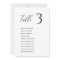 Modern Minimal Wedding Table Seating Chart Cards