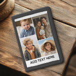 Modern Minimal White 4 Photo Collage Trifold Wallet<br><div class="desc">A modern design with the photo grid makes this a simple design. A unique way to capture memories and share them with friends and family.</div>