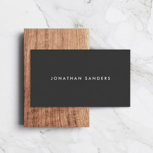 MODERN & MINIMAL White/Dark Grey Business Card