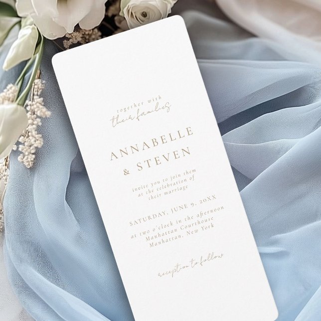 Modern, Minimal, White, Wedding Invitation (Photo, Modern, Minimal, White, Wedding Invitation)