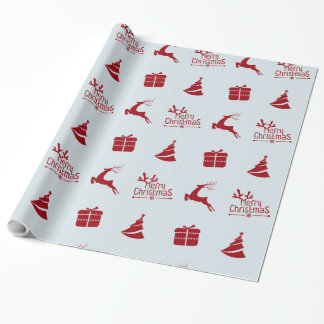 Modern minimal winter merry christmas gift  wrapping paper